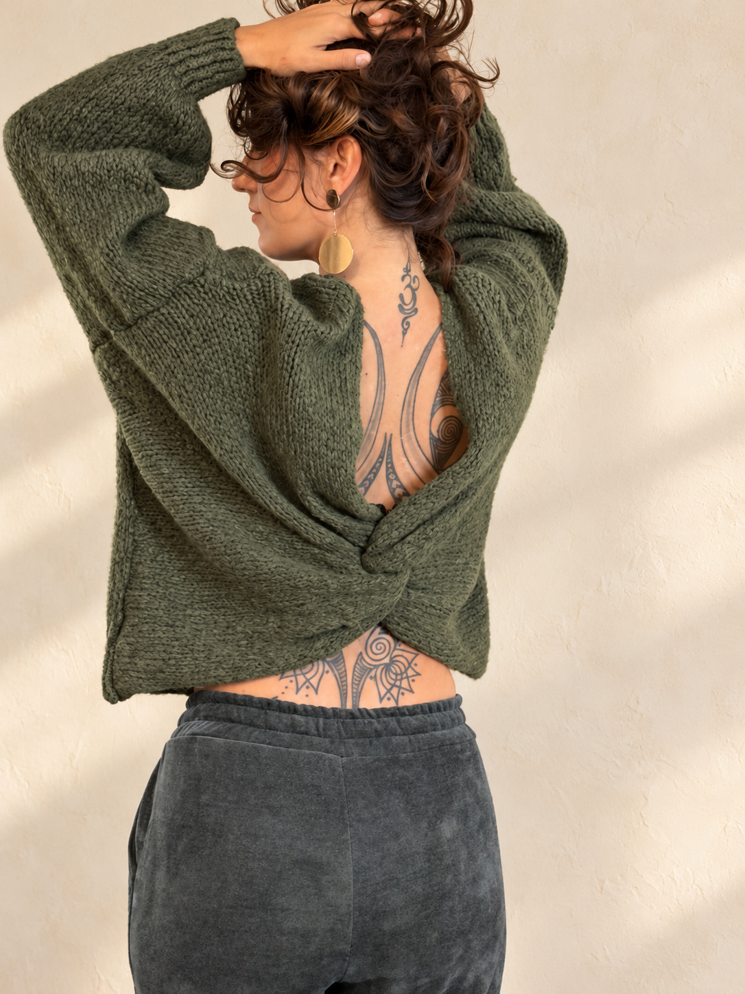 Pull doux croisé femme – Femme