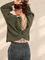 Pull doux croisé femme – Femme