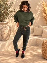 Pantalon fluide à lacets – Femme