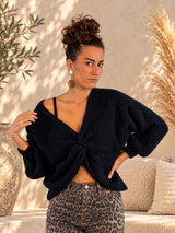 Pull doux croisé femme – Femme