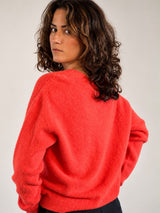 Pull doux à col V – Femme