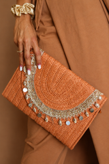 Pochette portefeuille tressée – Femme