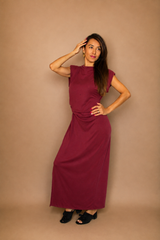 Robe longue à bijoux doré