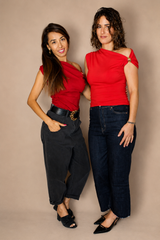 Jean taille haute – Bleu brut