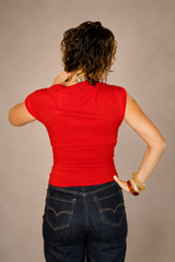 Jean taille haute – Bleu brut