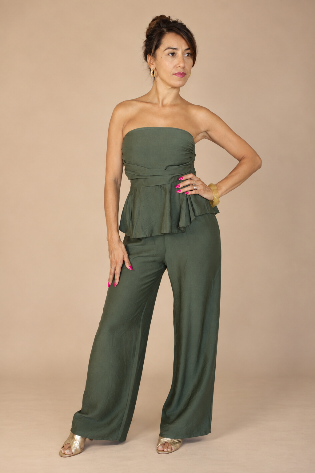 Ensemble deux pièces pantalon et top – Femme