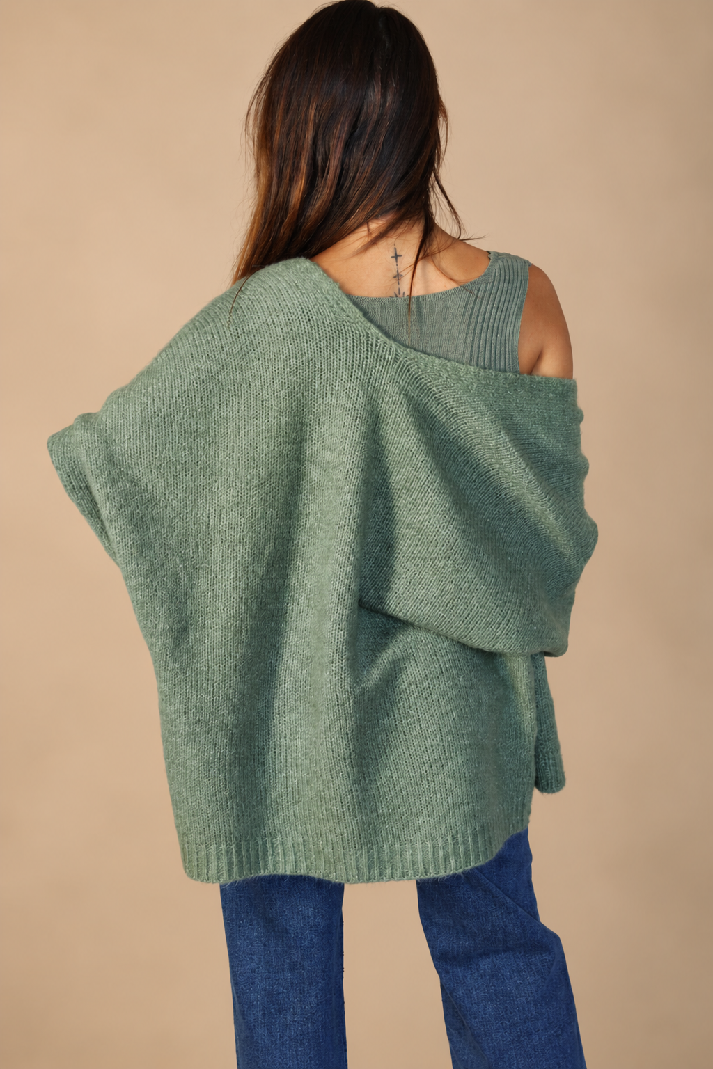 Gilet doux ouvert – Femme