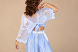 Blouse en dentelle brodée -Femme