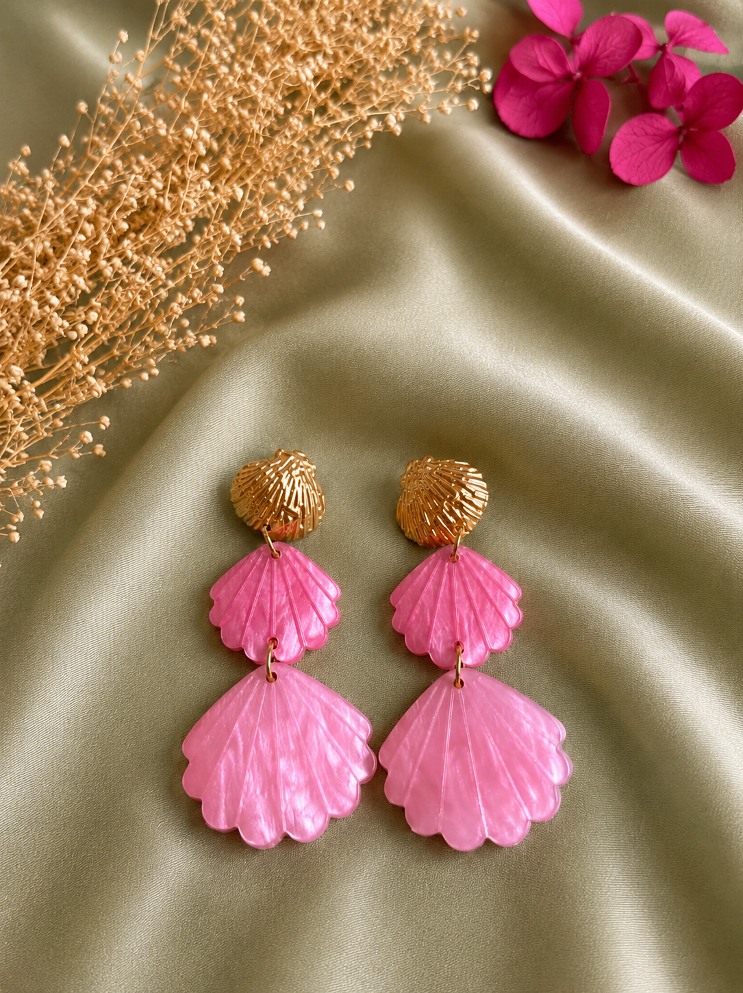 Boucles d'oreilles coquillage
