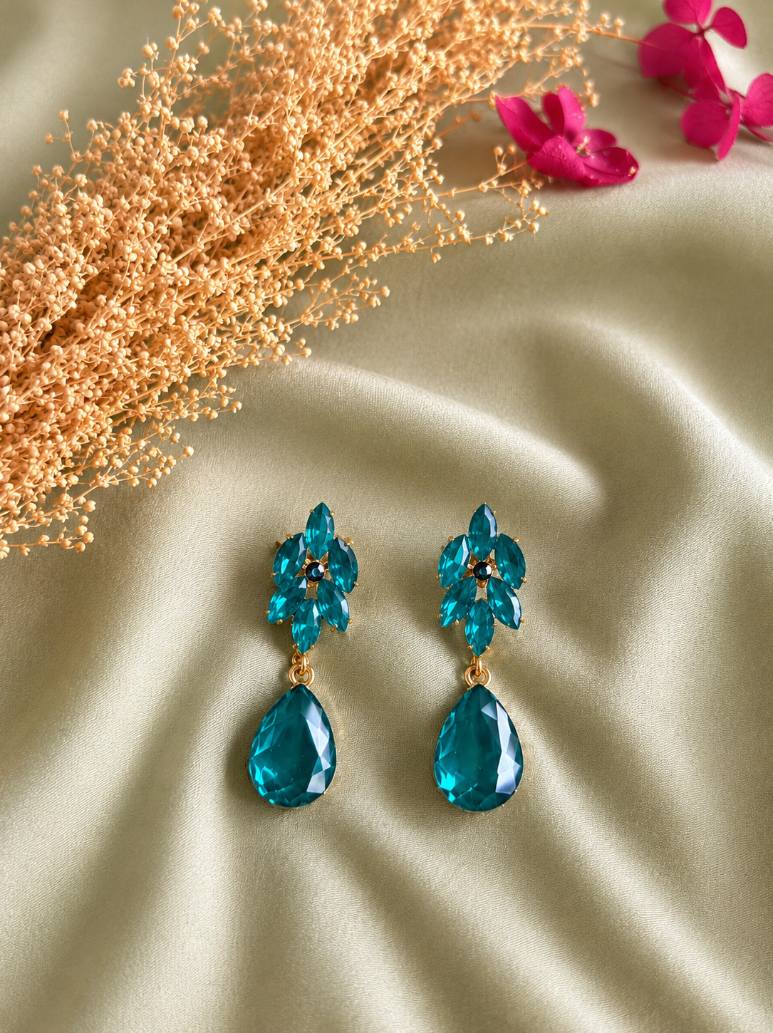 Boucles d'oreilles verte