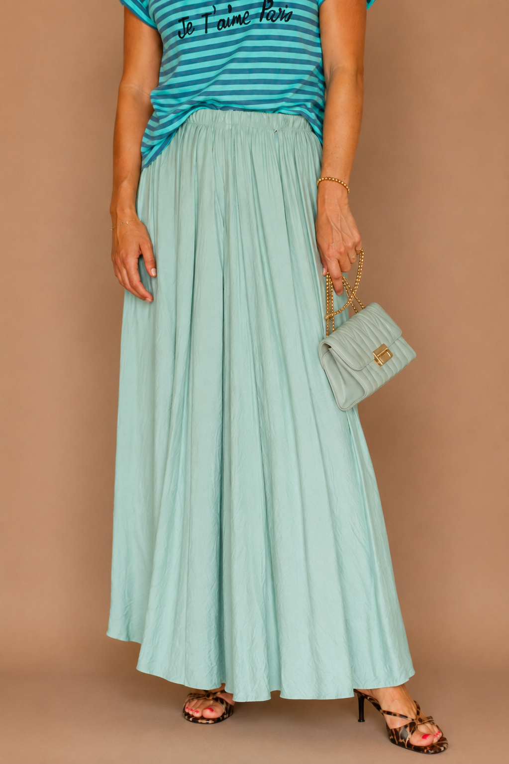 Jupe longue fluide en viscose – Femme