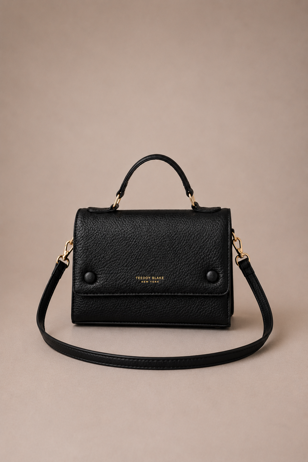 Sac à main noir en similicuir – Petit format