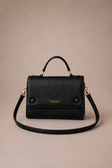 Sac à main noir en similicuir – Petit format