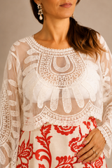 Top en dentelle brodé – Femme