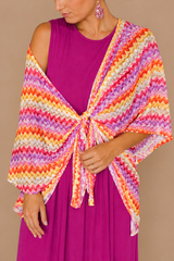 Tunique multicolore en dentelle – Femme